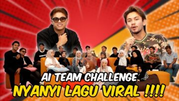 AI TEAM CHALLENGE NYANYI LAGU VIRAL TIKTOK !!! SUARA RINA JADI MERDU ???