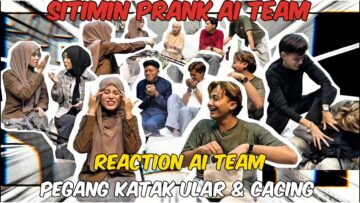 AIMAN DAN AISYAH PRANK AITEAM ‼️REACTION AITEAM PEGANG KATAK, ULAR DAN CACNG ⁉️