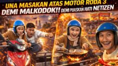 AJAR MAL MASAK ATAS MOTOR RODA 3 !! MAMA MAL BAGI KOMEN PEDAS ?!!