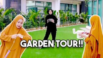 Akhirnya !! Garden tour rumah baru bella !! Bella cat sendiri pakai ???