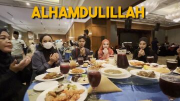 ALIEFF BAWA SEMUA TEAM AI DAN KELUARGA BERBUKA DI HOTEL !!!