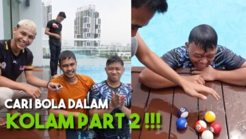 ALIEFF HAMPIR LEM4S !!! CARI BOLA SNOKER DALAM KOLAM INFINITI…