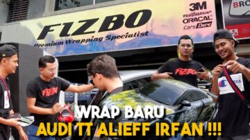 ALIEFF HANTAR WRAP TUKAR CAT AUDI TT !!! MAAFKAN KAMI…