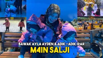 Bawa ayla & ayden dan adik2 ipar bella main snow ??!!