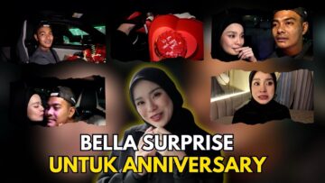 Bella men4ngis surprised anniversary 5 tahun perkahwinan kami 😢