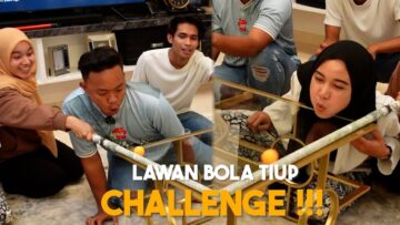 CHALLENGE VIRAL T1KTOK !!! TIUP BOLA PINGPONG ATAS MUKA…