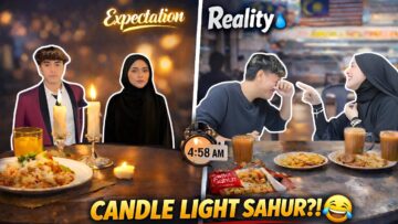 FIRST CANDLE LIGHT SAHUR AIRIEV ?! RIEV TERHARU !! AINA HIRE DUA PA UNTUK AIRIEV !?