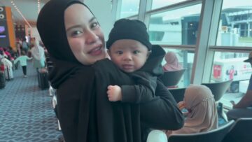 First time ayla & ayden naik flight , mimi cakap nak kawen ???