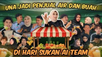 HARZAN REQUEST JUAL MAKANAN DIHARI SUKAN AI TEAM | UNA KENA MARAH TEROK DENGAN ALIEF IRFAN !!