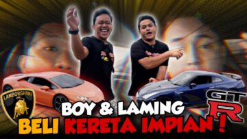 LAMING & BOYYRA BUAT PERANGAI!!!! DRIVE KERETA IMPAN MASING MASING!!!