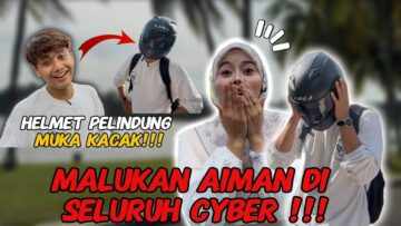 MALUKAN AIMAN❗️❗️ PAKAI HELMET SEHARIAN KERANA TERLALU KACAK❗️❗️❗️