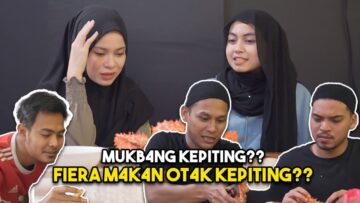 Mukbang king crab mentah dengan fieniq !!! Riss & alieff kacau kami ??