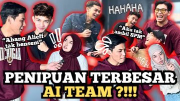 PENIPUAN TERBESAR AI TEAM SEPANJANG JADI CONTENT CREATOR !! SANGGUP TIPU ALIEFF UNTUK CUTI MC ??