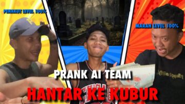 PRANK AI BOY/ANIQ HANTAR KUBUR!! ANIQ TAKUT NANGIS PANGGIL FIERA!!