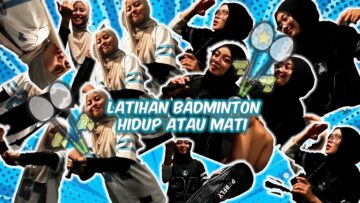 RINA DICABAR LAWAN BADMINTON!! RINA BERLATIH SAMPAI PENGSAN!!