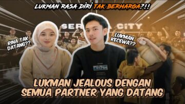 RINA TIDAK MENEMANI LUKMAN BERMAIN?LUKMAN JELES DENGAN PATNER LAIN..