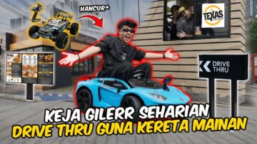 SEHARIAN DRIVE GUNA KERETA MAINAN!!! H4NCUR HAMPIR EXC1DENT?!