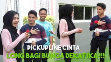 SEMUA BAGI PICKUPLINE DEKAT IKAA !!! IKAA DAPAT BUNGA BIKIN HATI BERBUNGA BUNGA…