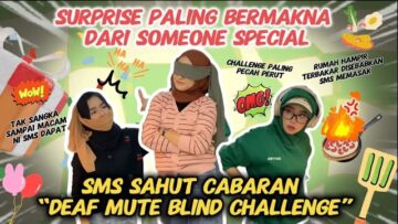 SMS MEMASAK SAMPAI NAK TERB4K4R RUMAH?! DEAF MUTE CHALLENGE YG PLG STRESS!! UNBOXING BRG SPECIAL??