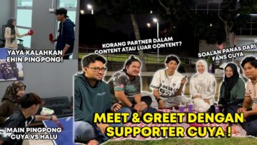 YAYA KALAHKAN EHIN MAIN PINGPONG!! LUKMAN NUHA LAWAN CUYA MAIN PINGPONG ! EHIN YAYA JUMPA SUPPORTER!