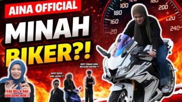 AINA BELAJAR BAWAK MOTOR ?! KAK BELLA GIVEUP AJAR AINA !! RIEV RISAU DEKAT MOTOR ?!