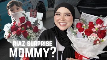 AJAR RIAZ MACAM MANA NAK HAPPYKAN WOMAN ‼️‼️ RIAZ BELI BUNGA BUAT MOMMY ‼️‼️