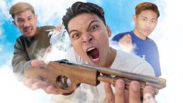 PRANK PIST0L GETAH!! TEMB4K SEMUA DALAM OFIS !!