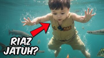 RIAZ JATUH DALAM AIR ??!! BESAR GIL4 IKAN WEI !!