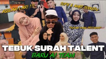 TEBUK SURAH TEWM BARU!! AMRI DAN SOFIE LARI!!