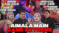 AIMALA SPEAK ENGLISH FOR A DAY ⁉️ AIMAN MUNTAH❗️NAJLA MENANGIS NAIK ROLLER COASTER⁉️