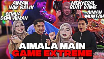 AIMALA SPEAK ENGLISH FOR A DAY ⁉️ AIMAN MUNTAH❗️NAJLA MENANGIS NAIK ROLLER COASTER⁉️