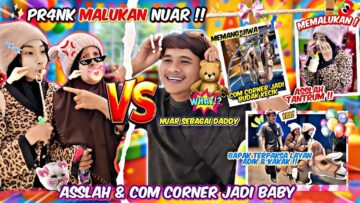 PRANK MALUKAN NUAR DEPAN ORANG RAMAI !! ASSLAH & COM CORNER JADI BABY KEMBAR TANTRUM ?!