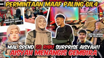 SUPRISE AISYAH ABESKAN 50K ‼️ AISYAH SAMPAI MENANGIS