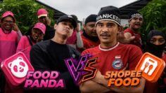 FOODPANDA VS SHOPEEFOOD !! LAUTAN PINK MENGANAS !!