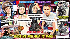 KERJA GILA RIDE KE MELAKA JAM 12 PAGI ?!! CHALLENGE MENCARI MAKANAN RM5 !! ASSLAH DAN AINA X SABAHAN