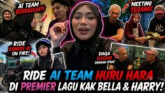 PIQA RIDE DENGAN AI TEAM JADI HURU HARA DI PREMIER LAGU KAK BELLA & HARRY