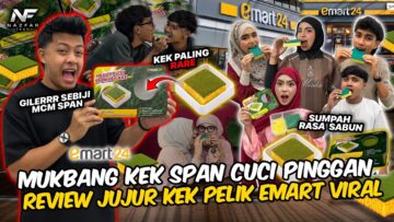MUKBANG KEK SPAN CUCI PINGGAN VIRAL!!!!! REVIEW JUJUR KEK EMART PALING PELIK??!! RASA SABUN..