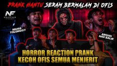 PRANK HANTU KURUNG DALAM OFIS!!! HORROR REACTION SEMUA MENJERIT BERMALAM DI OFIS?!