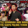 SEHARIAN JADI MAKEUP ARTIS!!! HABIS RIUH BLINDFOLD MAKEUP CHALLENGE PALING TERUK?!