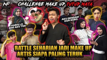 SEHARIAN JADI MAKEUP ARTIS!!! HABIS RIUH BLINDFOLD MAKEUP CHALLENGE PALING TERUK?!