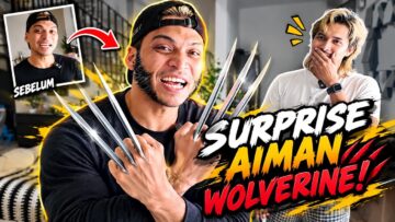 AIMAN HAPPY JUMPA WOLVERINE!! AIMAN NANGIS WEI !!