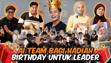 HADIAH BIRTHDAY PELIK & LAWAK UNTUK ALIEFF IRFAN DARI AI TEAM !!!