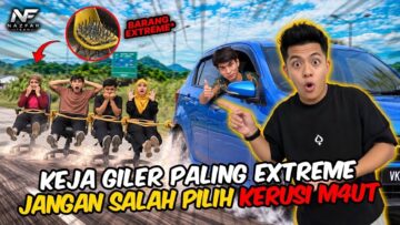 KEJA GILERR KERUSI M4UT PENUH DENGAN BARANG EXTREME!!!! TARIK KERUSI DENGAN KERETA??!!
