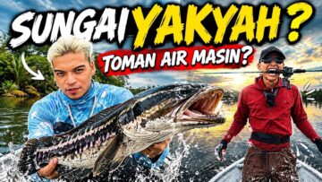 Mencari pemangsa di Sungai Yakyah , Kemaman. Hati-hati ada buaya!!