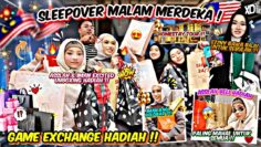 SLEEP OVER MALAM MERDEKA DENGAN CIRCLE ARTIS ?!! GAME TUKAR HADIAH PALING MAHAL !!